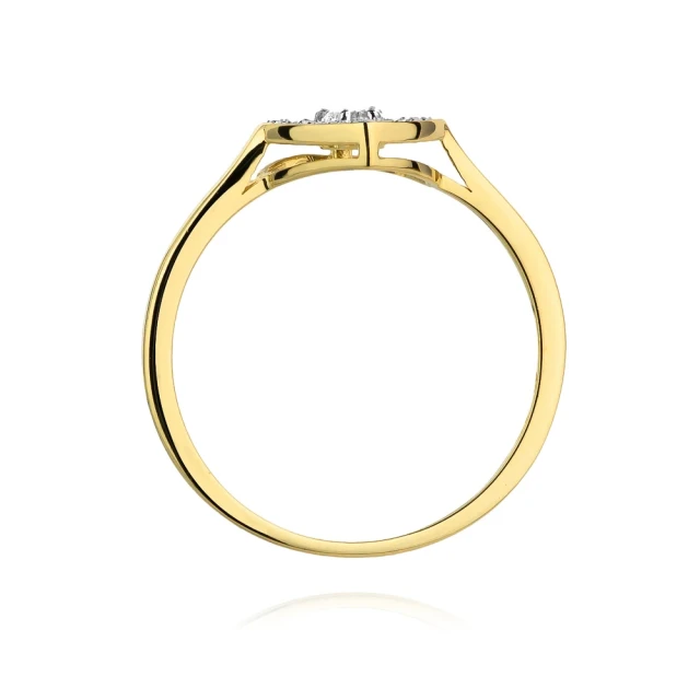 copy of Gold Ring 585 mit Diamant Diamant Diamant 0.10ct