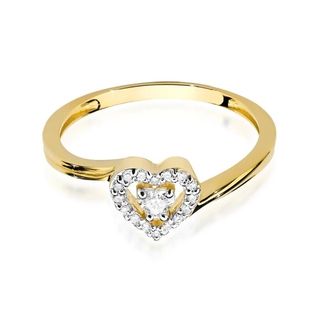 copy of Gold Ring 585 mit Diamant Diamant Diamant 0.10ct