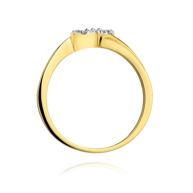 copy of Gold Ring 585 mit Diamant Diamant Diamant 0.10ct