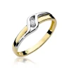 Złoty pierścionek z diamentem EY-178 0,04ct