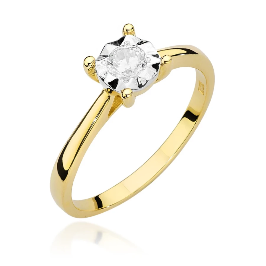 Gold Diamant Ring EY-45 0.10ct | ergold