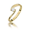 Złoty pierścionek z diamentem EY-366 0,15ct