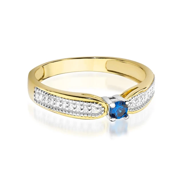 copy of Gold Ring 585 mit Diamant Diamant Diamant 0.10ct