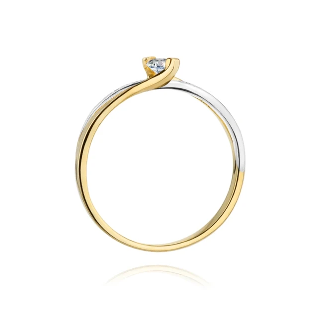 copy of Gold Ring 585 mit Diamant Diamant Diamant 0.10ct