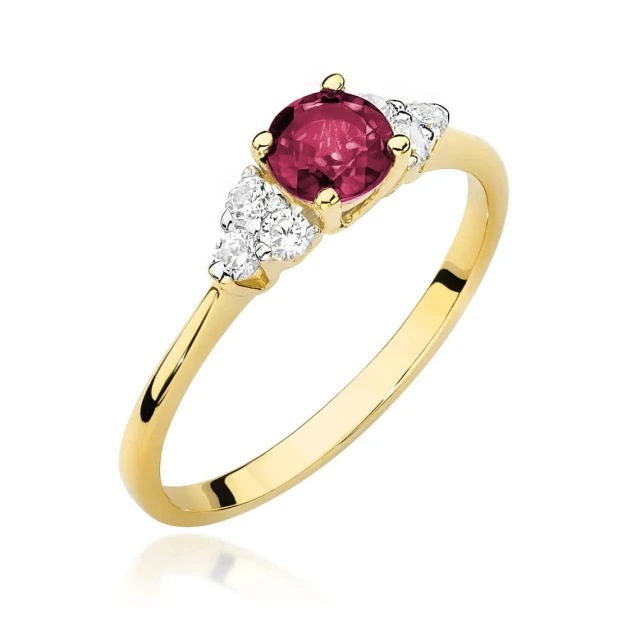 copy of Gold Ring 585 mit Diamant Diamant Diamant 0.10ct