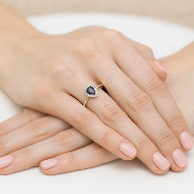 copy of Gold Ring 585 mit Diamant Diamant Diamant 0.10ct