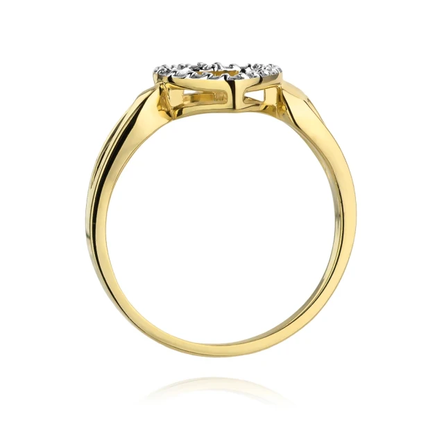 copy of Gold Ring 585 mit Diamant Diamant Diamant 0.10ct