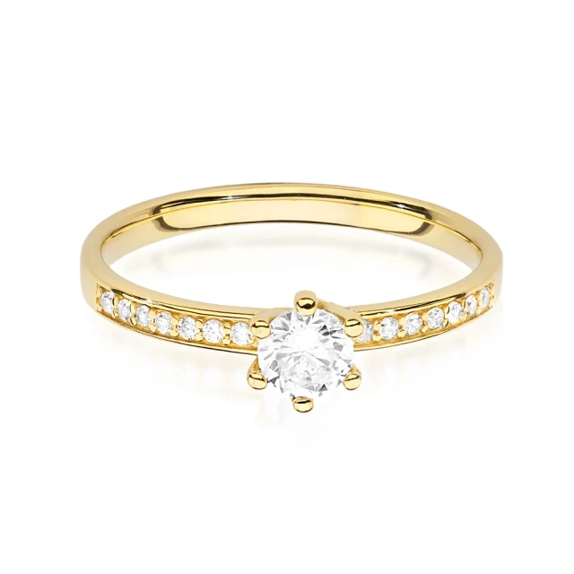 copy of Gold Ring 585 mit Diamant Diamant Diamant 0.10ct