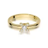 Złoty pierścionek z diamentem EY-376 0,19ct
