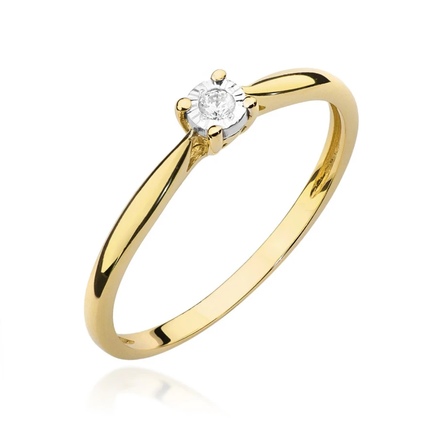 Gold Diamant Ring EY-45 0.10ct | ergold