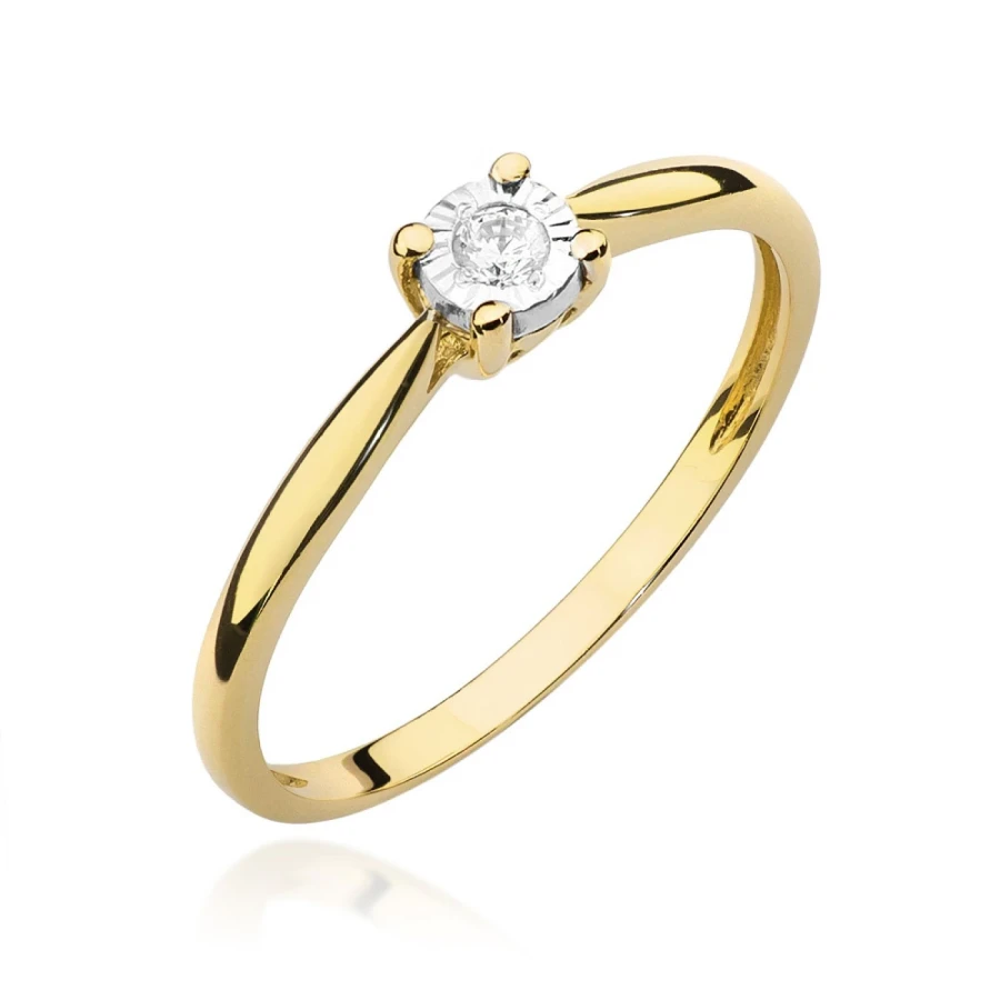 Gold Diamant Ring EY-45 0.10ct | ergold