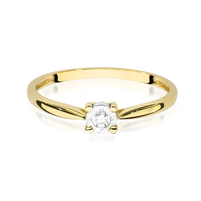 copy of Gold Ring 585 mit Diamant Diamant Diamant 0.10ct