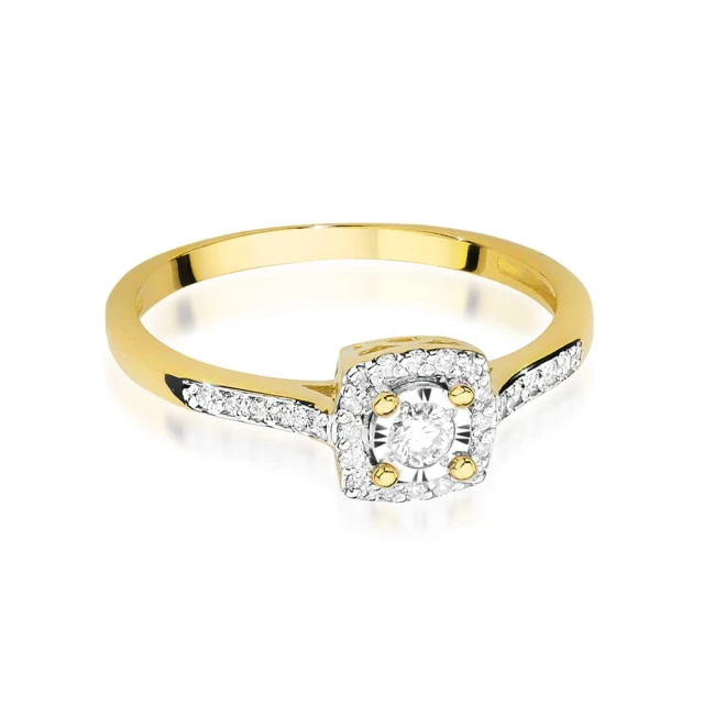 copy of Gold Ring 585 mit Diamant Diamant Diamant 0.10ct