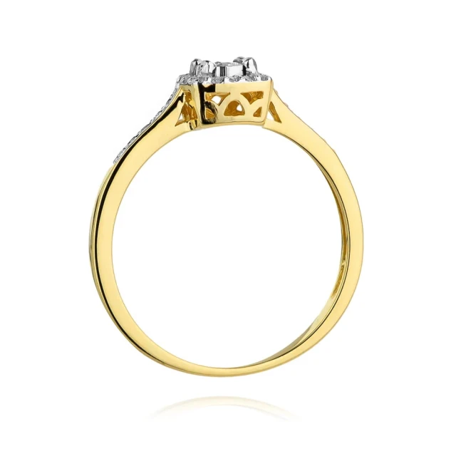 copy of Gold Ring 585 mit Diamant Diamant Diamant 0.10ct