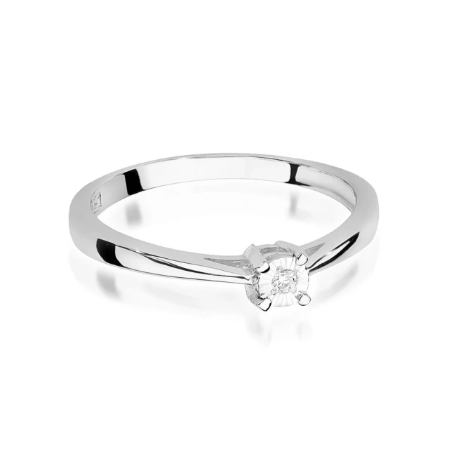 Gold Ring 585 mit Diamant Diamant Diamant 0.10ct