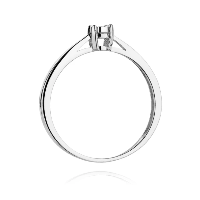 Gold Ring 585 mit Diamant Diamant Diamant 0.10ct