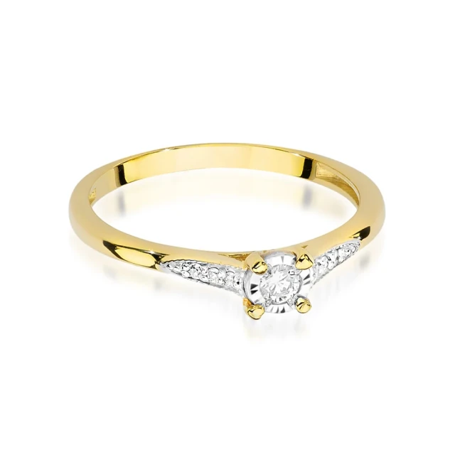 copy of Gold Ring 585 mit Diamant Diamant Diamant 0.10ct