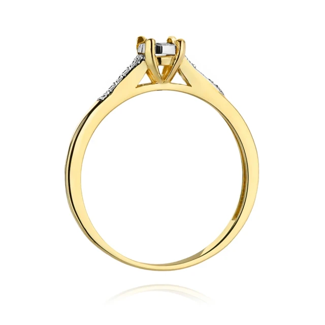 copy of Gold Ring 585 mit Diamant Diamant Diamant 0.10ct