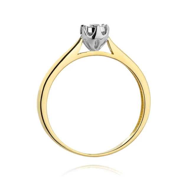 copy of Gold Ring 585 mit Diamant Diamant Diamant 0.10ct