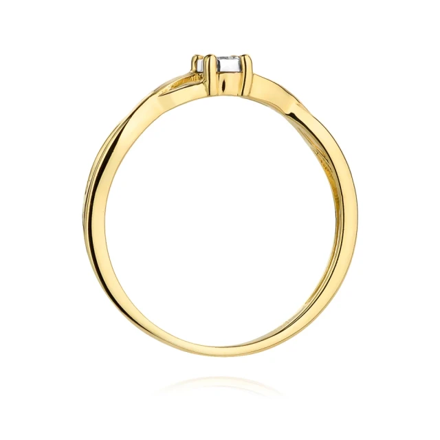 copy of Gold Ring 585 mit Diamant Diamant Diamant 0.10ct