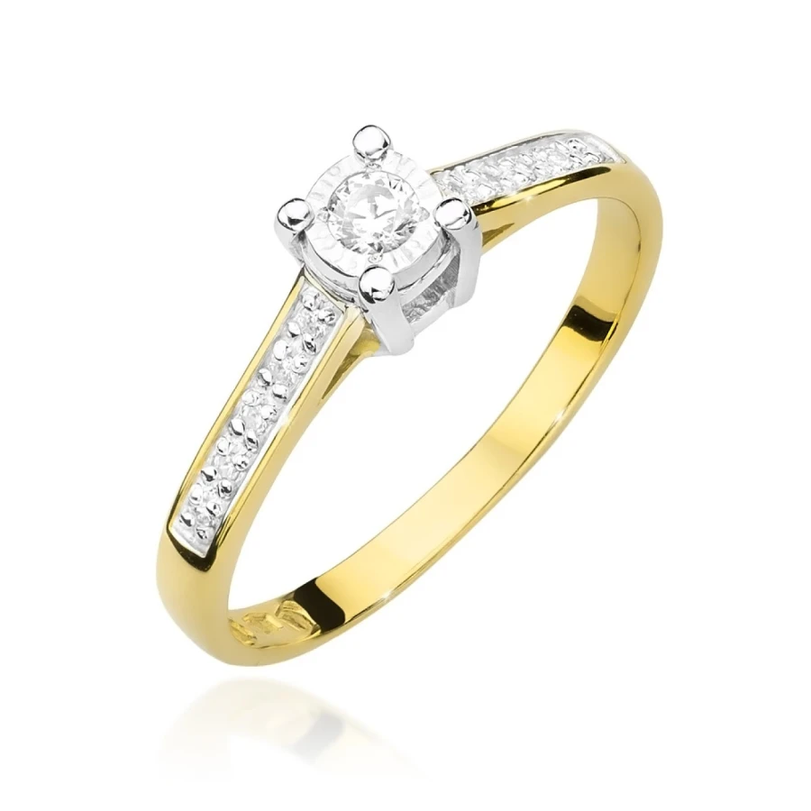 Gold Diamant Ring EY-45 0.10ct | ergold