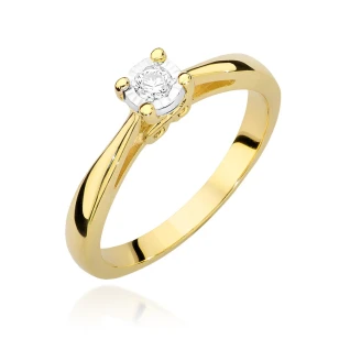 Gold Diamant Ring EY-45 0.10ct | ergold