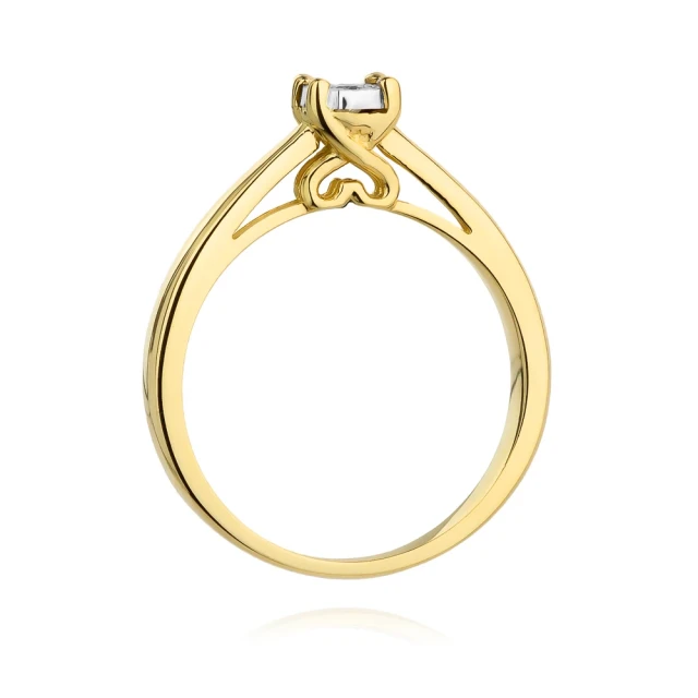 copy of Gold Ring 585 mit Diamant Diamant Diamant 0.10ct