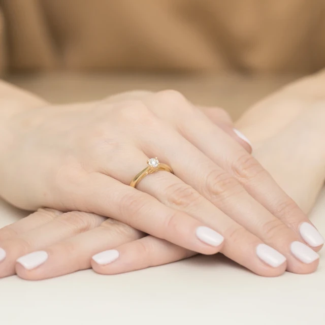 copy of Gold Ring 585 mit Diamant Diamant Diamant 0.10ct