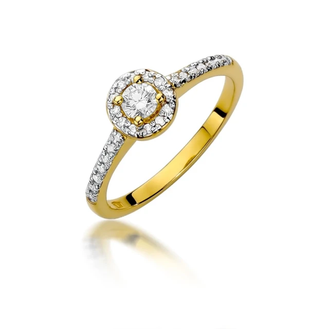 copy of Gold Ring 585 mit Diamant Diamant Diamant 0.10ct