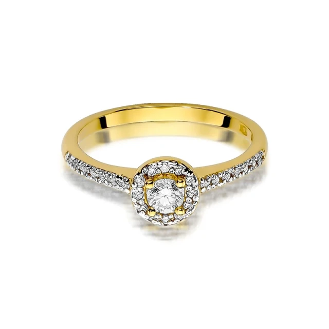 copy of Gold Ring 585 mit Diamant Diamant Diamant 0.10ct