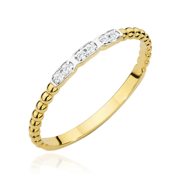 copy of Gold Ring 585 mit Diamant Diamant Diamant 0.10ct