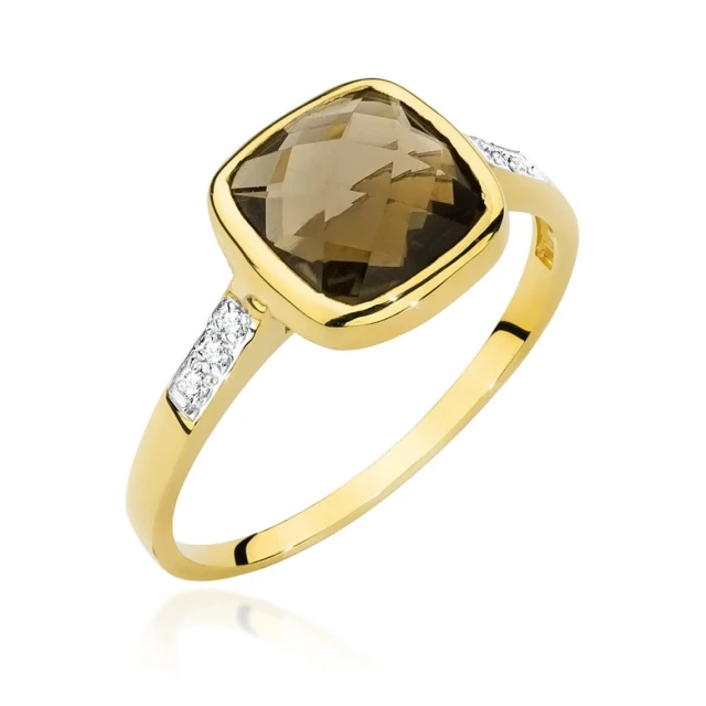 copy of Gold Ring 585 mit Diamant Diamant Diamant 0.10ct