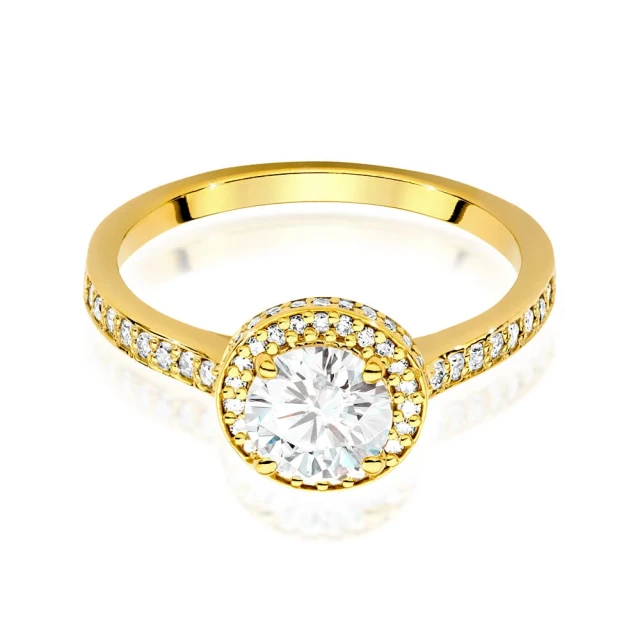 copy of Gold Ring 585 mit Diamant Diamant Diamant 0.10ct