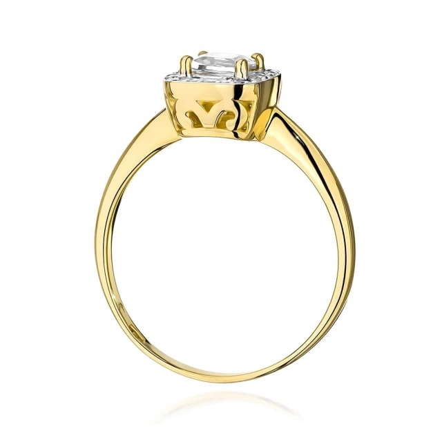 copy of Gold Ring 585 mit Diamant Diamant Diamant 0.10ct