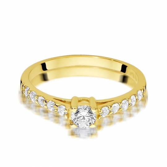Złoty pierścionek z diamentem EY-409 0,60ct