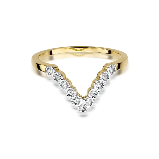 copy of Gold Ring 585 mit Diamant Diamant Diamant 0.10ct