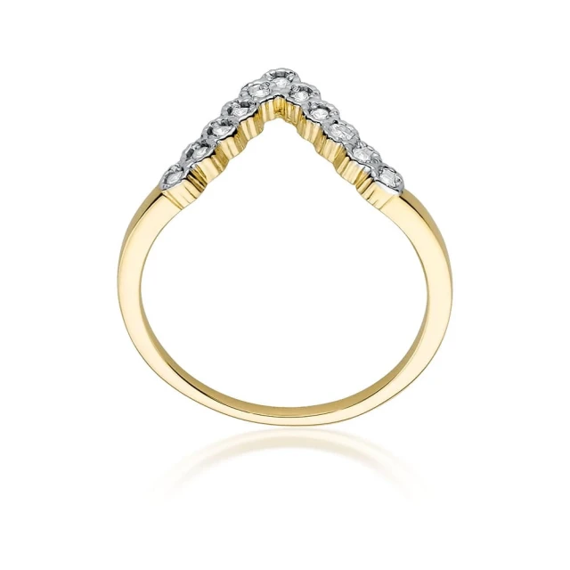 copy of Gold Ring 585 mit Diamant Diamant Diamant 0.10ct