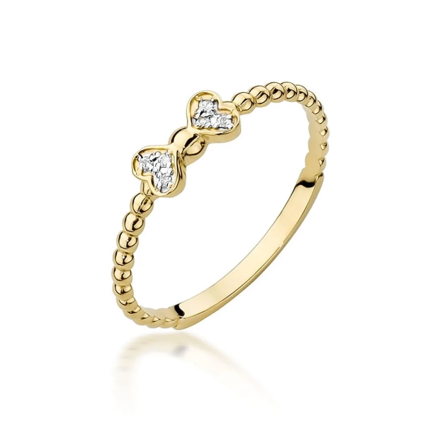 Gold Diamant Ring EY-45 0.10ct | ergold