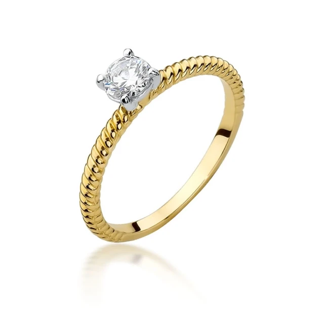 copy of Gold Ring 585 mit Diamant Diamant Diamant 0.10ct