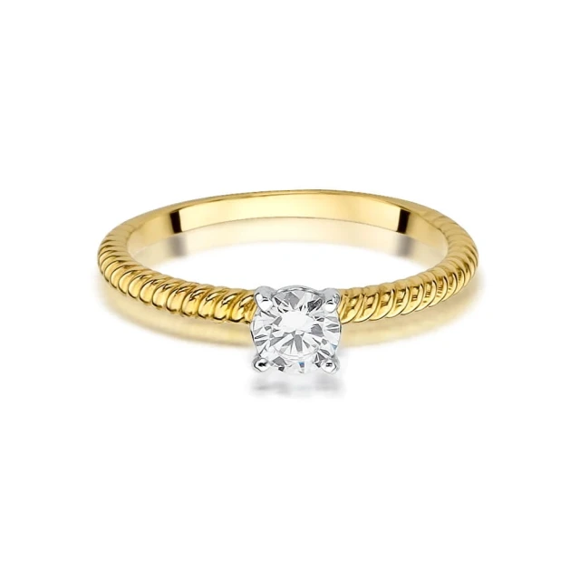 copy of Gold Ring 585 mit Diamant Diamant Diamant 0.10ct