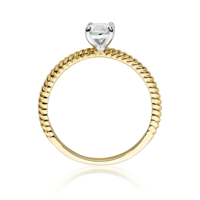 copy of Gold Ring 585 mit Diamant Diamant Diamant 0.10ct