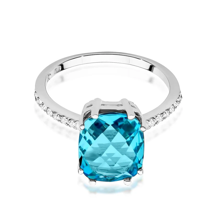 Topaz pierścionek z białego złota 585 EBW527-topaz-06