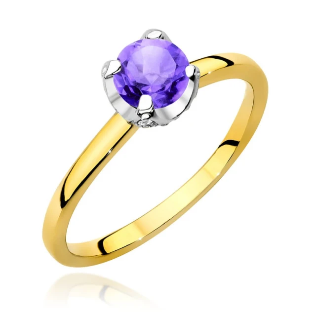 copy of Gold Ring 585 mit Diamant Diamant Diamant 0.10ct