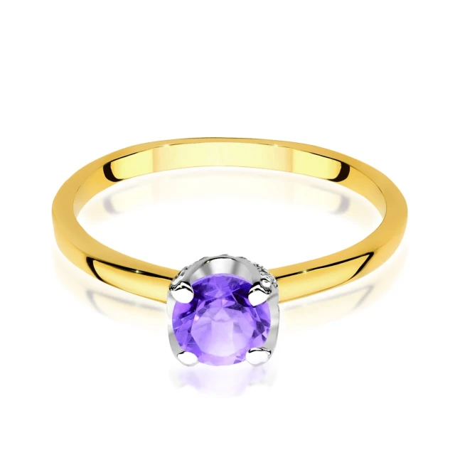 copy of Gold Ring 585 mit Diamant Diamant Diamant 0.10ct