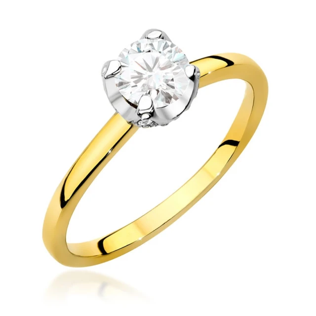 copy of Gold Ring 585 mit Diamant Diamant Diamant 0.10ct