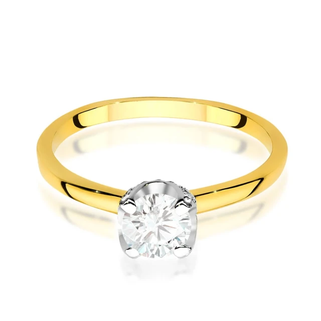 copy of Gold Ring 585 mit Diamant Diamant Diamant 0.10ct