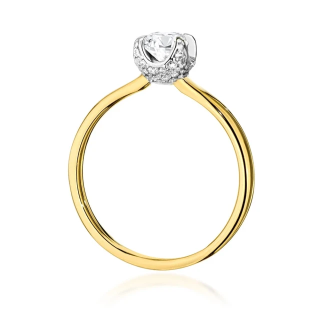 copy of Gold Ring 585 mit Diamant Diamant Diamant 0.10ct