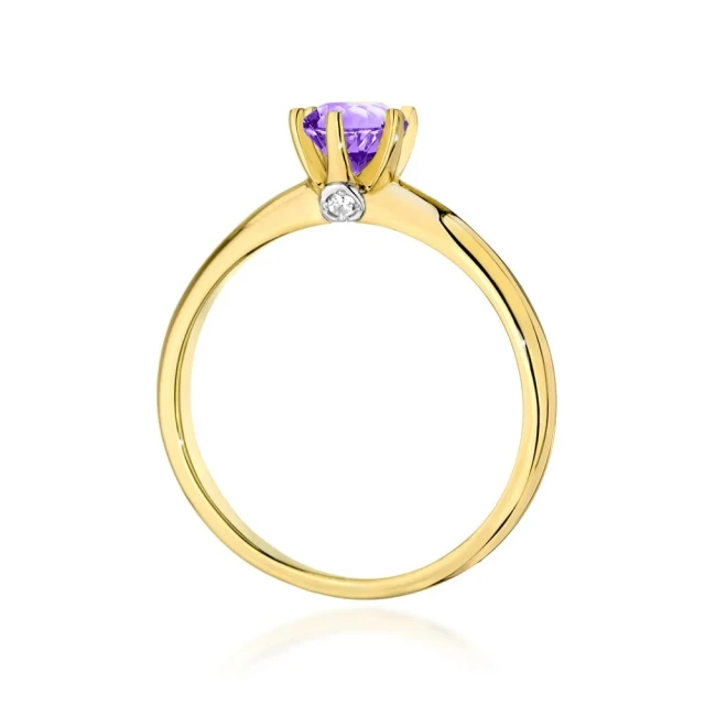 copy of Gold Ring 585 mit Diamant Diamant Diamant 0.10ct