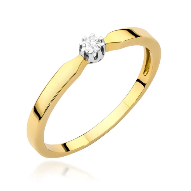 copy of Gold Ring 585 mit Diamant Diamant Diamant 0.10ct