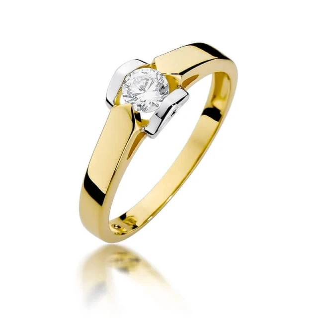 Gold Ring 585 mit Diamant Diamant Diamant 0.30ct